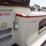 Wide Beam Barge - Built by Bluewater Boats UK.  Stainless steel grab rails along all walkways.