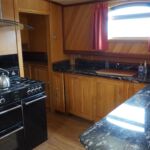 Wide Beam Barge - Fully fitted galley with integrated appliances