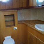 Wide Beam Barge - Main Heads with toilet and wash hand basin
