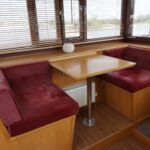 Wide Beam Barge - Wheelhouse table and seats