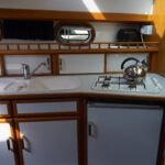 Pedro Solano 33 - Opening port lights provide good ventilation in the galley