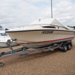 Sunseeker Sports 21 - Hoodwink on the  trailer