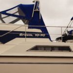 Broom 1070 - Aft canopy cover and stainless steel radar arch