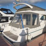 Jeanneau Prestige 36 - Full canopy cover on flybridge and aft cockpit